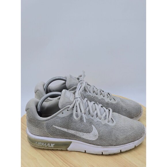 Nike Womens Air Max Sequent 2 852465-007 Gray Running Shoes Sneakers Size 10 - Picture 1 of 8